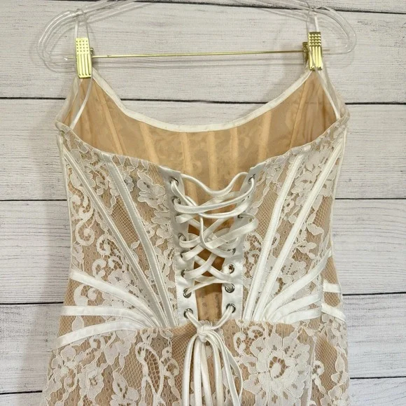 HEIRESS BEVERLY HILLS White Lace Corset Draped Mini Dress Large Party Going  Out is available for purchase on au PAY Market - Imported Goods Online  Store Co.Ltd. | au PAY Market -